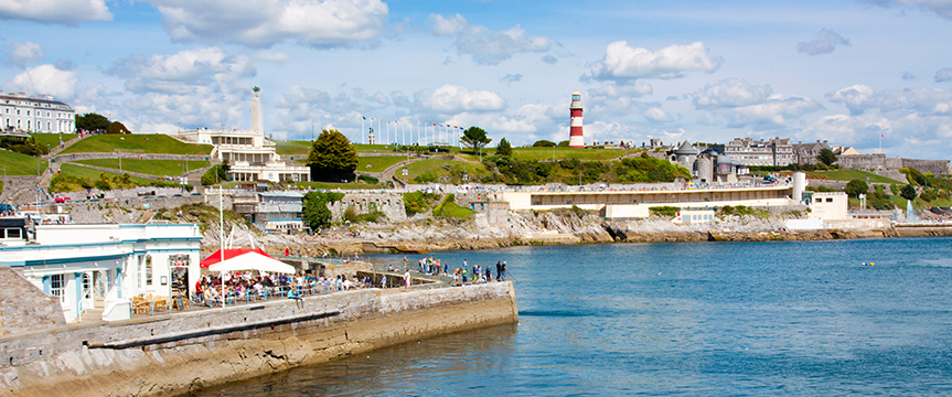 Plymouth in the sunshine